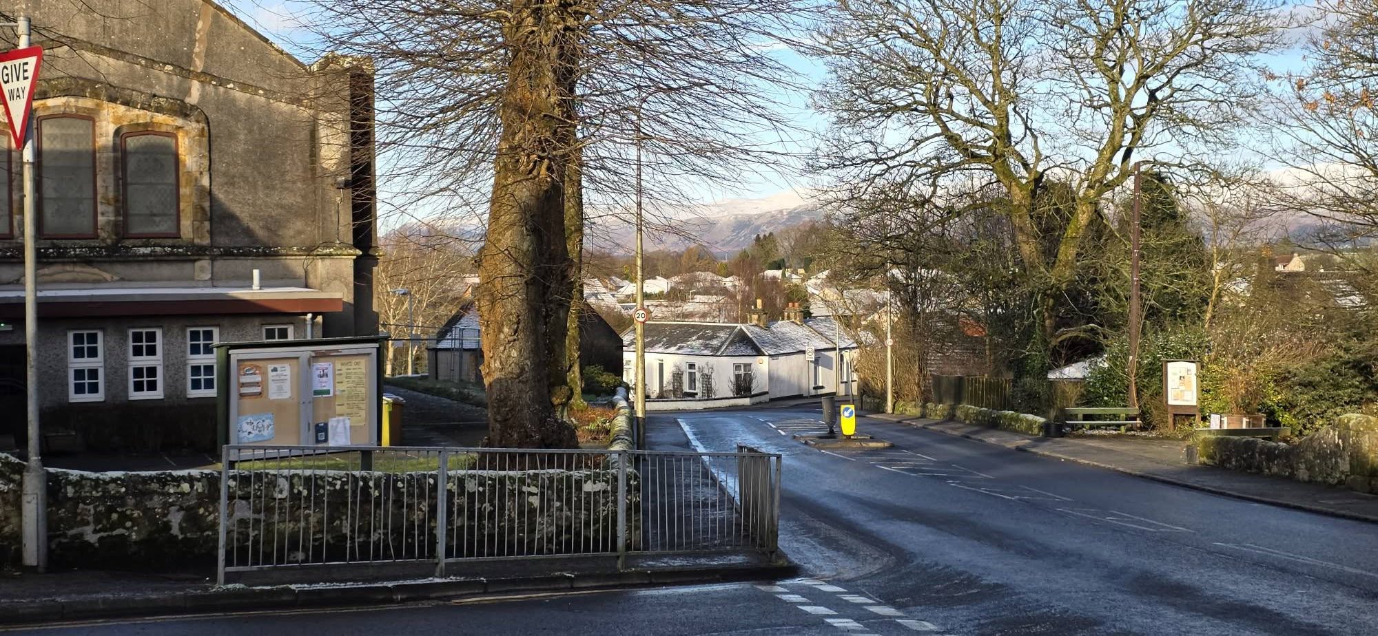 View of church from Main Street